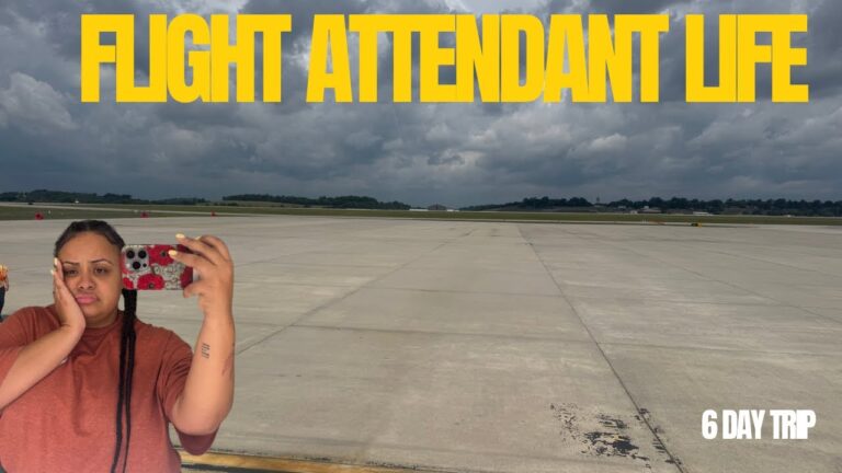 FLIGHT ATTENDANT LIFE || I SURVIVED A 6 DAY TRIP ! || ATLANTA OVERNIGHT